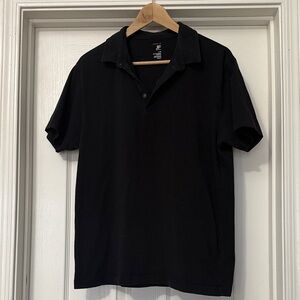 JF J.Ferrar Classic Black Polo Shirt